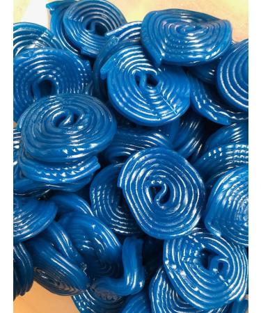 1KG Blue Liquorice Wheels - Blue Sweets - Baby Shower - Gender Reveal - Cake Making - Blue Raspberry Flavoured Liquorice - Buy Online on GoSupps.com