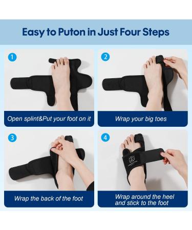 Bunion Corrector for Women & Men - Toe Separator & Straightener for Pain Relief - Hallux Valgus Brace - Lightweight, Comfortable & Reusable - One Size - Buy Online on GoSupps.com