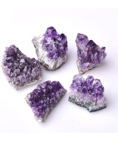 Crystal Rough 1PC Natural Amethyst Crystal Cluster Quartz Raw Crystals Stone Decoration Ornament Purple Stone Ore Gift 1PC Random Delivery - Buy Online on GoSupps.com