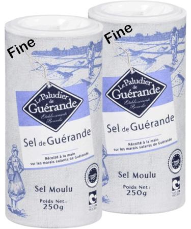 Celtic Sea Salt Bundle Including 2 Fine La Paludier Sel de Guerande Salt Shakers of 250g Each - Buy Online on GoSupps.com