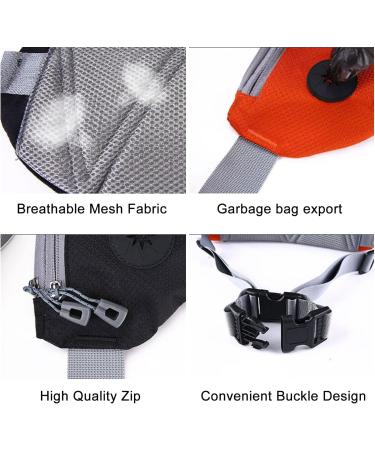 Hands Free Dog Leash with Waist Belt for Jogging Running Walking Waist Bag Pack Women Men Phone Keys Money Holder (Orange) - Buy Online on GoSupps.com