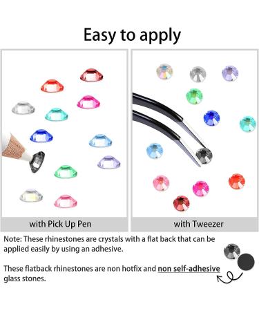 2500PCS 4mm Black Rhinestone Flatback Crystals - Nail Rhinestones for Makeup/Crafting - Buy Online on GoSupps.com