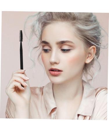 minkissy 1pc Eyelash Brush Eyebrow Brush for Women Makeup Brush for Eyebrow Professional Eyebrow Brush Beauty Brush for Eyebrow Mascara Brush Make up Wooden Eye Shadow Brush M Black - Buy Online on GoSupps.com