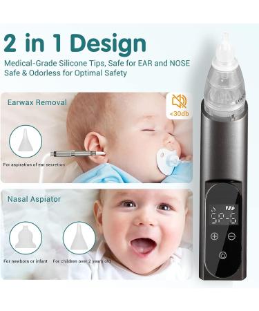 Electric Ear Wax Vacuum Removal Tool | Strong Suction 6 Gear | USB Rechargeable | Earwax Removal Kit for Adults & Kids - Buy Online on GoSupps.com