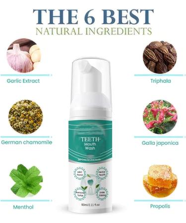 IFFANY Teeth Mouthwash Oral Care Mouthwash Teeth Whitening Foam Mouthwash Deep Cleaning Toothpaste for Fresh Breath - Buy Online on GoSupps.com