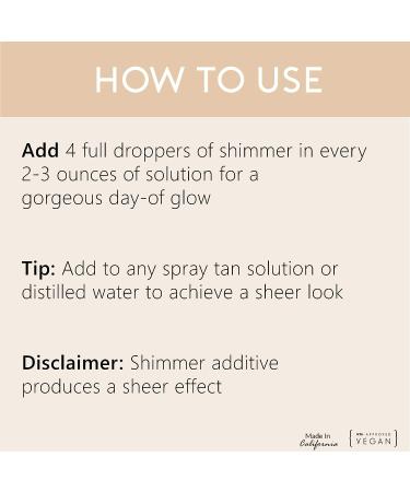 Opalescent Shimmer Drops 1oz - Sunless Glitter Additive for a Sparkling Glow - Buy Online on GoSupps.com