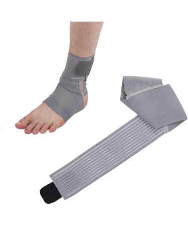 Milltrip Ankle Brace for Sprains | Grey Nylon Compression Foot Guard Bandage | International Shipping Available - Buy Online on GoSupps.com