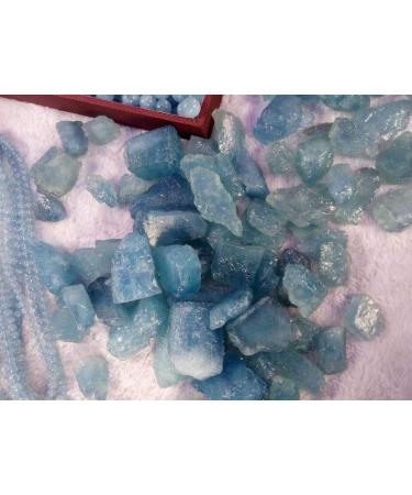 Natural Crystal Rough 1pc Rough Aquamarine Raw Stone Natural Crystal Reiki Gemstone Specimen - Buy Online on GoSupps.com