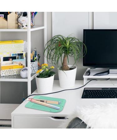 Buy Silicone Curling Iron Pad - Heat-Proof Mat for Hair Tools | Portable Travel Straightener & Curling Iron Pad - Safe & Multipurpose | Green - Buy Online on GoSupps.com