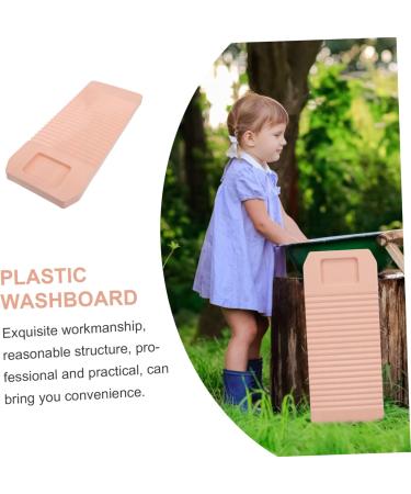 FOMIYES Plastic Washboard for Hand Washing Clothes - Durable 45.5x18cm Scrubbing Board in Pink - Ideal Household Wash Board for Efficient Laundry - Buy Online on GoSupps.com