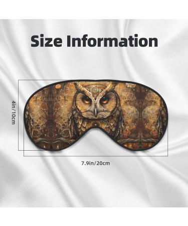 Owl Beliefs Print Unisex Sleep Mask - Double-Sided Eye Mask for Sound Sleep & Skin Care | International Shipping Available - Buy Online on GoSupps.com