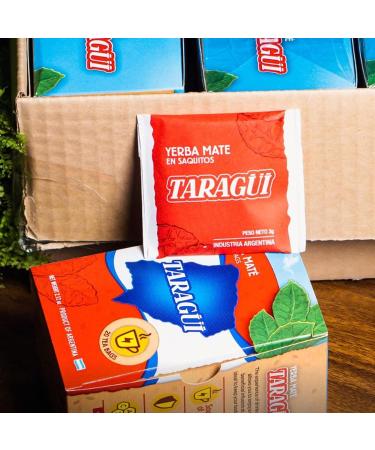 Buy Taragui Yerba Mate Tea - Energy Boosting Detox Drink | 120 Tea Bags (360g) from Argentina | Traditional 12-Month Aged Tea - Buy Online on GoSupps.com