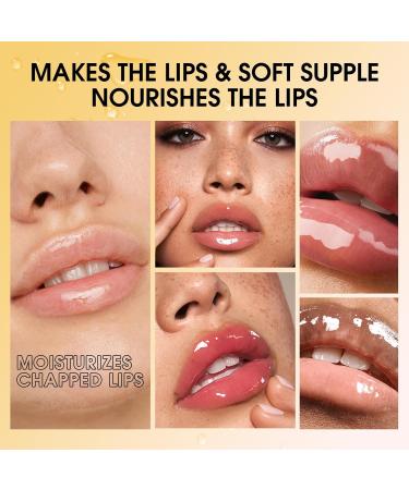 Moisturizing Lip Oil Nourishing And Hydrating Lip Care For Dry Lips Long Lasting Lip Balm For Women Party Makeup Lip Gloss Chocolate - Buy Online on GoSupps.com
