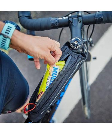 ZONE3 Aero Top Tube Cycling/Triathlon Bento Box Bag - Black/Silver | One Size | International Shipping Available - Buy Online on GoSupps.com