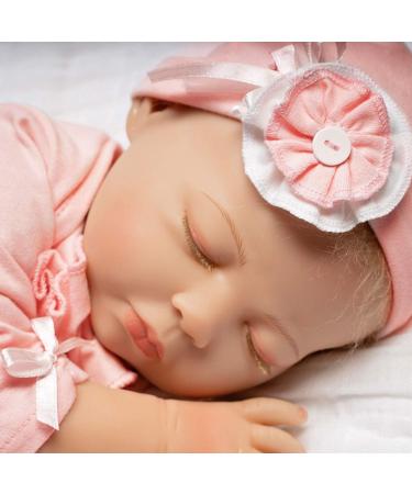 Paradise Galleries Realistic Baby Doll - 53.3 cm Sleeping Girl with Magnetic Pacifier & 8-Part Gift Set | Soft Vinyl Collectible - Buy Online on GoSupps.com
