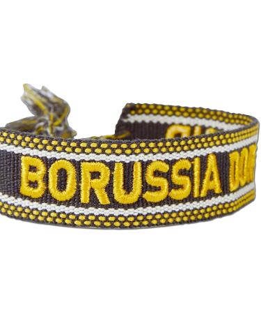 Shop BVB Fabric Bracelet - Adjustable Size 1.8cm Wide - Premium Polyester | International Shipping - Buy Online on GoSupps.com