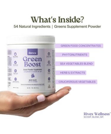 All-Natural Greens Supplement Powder - Superfood Blend for Energy Detox Digestive Health & Immune Support - Vegan Gluten-Free Non-GMO - 30-Day Supply (30 Servings Berry Bliss) Berry Bliss 315 g (Pack of 1) - Buy Online on GoSupps.com