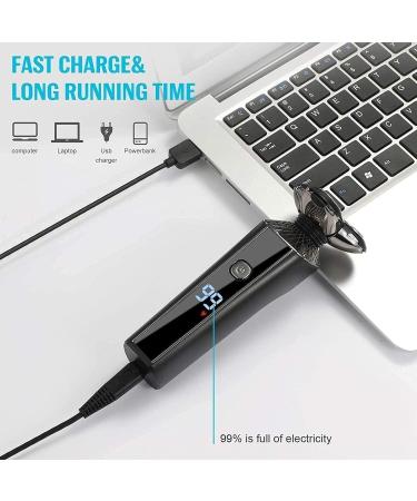 Men's Electric Razor 4 in 1 Waterproof Rotary Shaver - Travel Rechargeable USB Cordless Easy to Operate & Store - Buy Online on GoSupps.com
