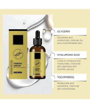 JASUBAI Anti-Wrinkle Firming Serum Firming & Anti-Wrinkle Reduce Fine Lines Hyaluronic Acid Deep Firming Serum Moisturizing Face (4 Pcs) - Buy Online on GoSupps.com