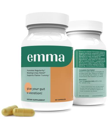 EMMA Supplement for Gut Health - Gas and Bloating Relief  Constipation  Leaky Gut Repair - Gut Cleanse & Restore Good Digestion - Regulate Bowel Movement. Probiotics  Fiber and Laxative Alternative