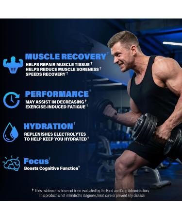 EAA Gummies - 2:1:1 BCAA Formula (8300mg) - Essential Amino Acids for Muscle Recovery & Endurance - Non-GMO Gluten Free Sugar Free Vegetarian Blue Raspberry Flavor - 90 Count - Buy Online on GoSupps.com