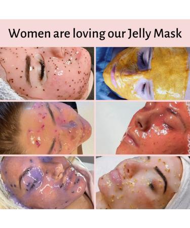 Hydrating & Brightening Jelly Face Mask Set - 12 Flavors with Free Jade Roller & Spatula - Bulgarian Rose, Lavender, Hyaluronic Acid, 24K Gold - Collagen, Vitamin C, Goji & Lemon - Facial Mask for Glowing Skin - Buy Online on GoSupps.com