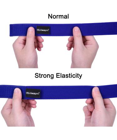 Shop WisdomPro Elastic Belt Bands - 1 Pair Velcro Fasteners for Trousers & Sleeves | Blue Ideal for Fishing Cycling & Wading - Buy Online on GoSupps.com