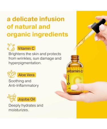 Double Size 20% Vitamin C Serum for Face with Hyaluronic Acid - Anti-Aging Facial Serum for Women - Buy Online on GoSupps.com
