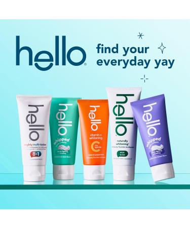 Hello Naturally Whitening Anticavity Fluoride Toothpaste 5 Oz Tube Natural Whitening Toothpaste with Coconut Oil Whitens Naturally and Helps Remove Surface Stains SLS Free Vegan Mint 3 Pack - Buy Online on GoSupps.com