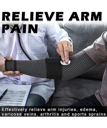 Beister Compression Elbow Bandage for Men & Women - 2 Pieces Velcro Fastener & Silicone Strip - Black M - Enhance Comfort & Support - Buy Online on GoSupps.com