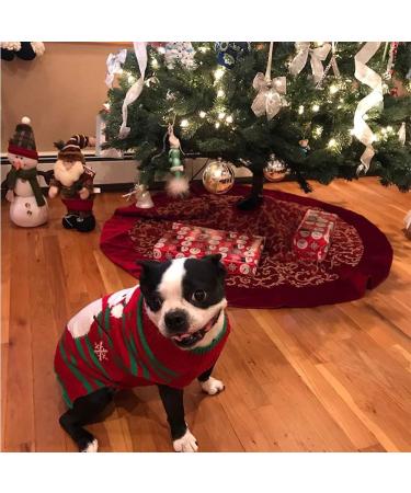 Warm Christmas Dog Turtleneck Sweater - Festive Knitwear with Snowman Design | Winter Pet Coat for Dogs (Size L) - Buy Online on GoSupps.com