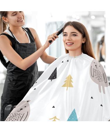 Buy Waterproof Barber Cape - Cute Bears & Cheetah Haircut Bib for Men & Women | Unisex Hair Cutting Cape - International Shipping Available - Buy Online on GoSupps.com