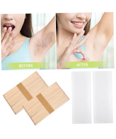 Fomiyes 600 PCS Wax Paper & Wax Strips Set for Eyebrows & Body - Wooden Applicator Sticks Included | Perfect for Women - Buy Online on GoSupps.com