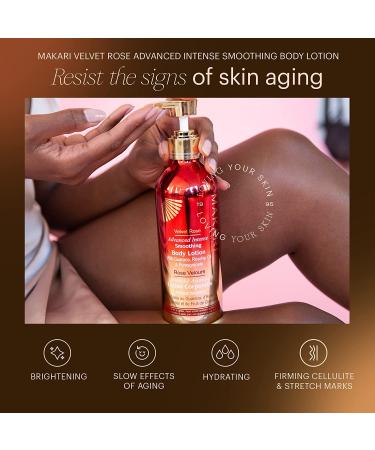 Makari Velvet Rose Advanced Smoothing Body Lotion | Anti-Aging Moisturizing Brightening Cream with Guarana Rosehip Oil Pomegranate & Collagen | 476g - International Shipping - Buy Online on GoSupps.com