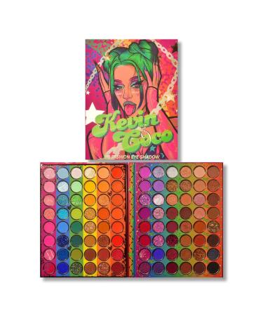 Modern Girl Theme 96-Color Eyeshadow Palette Exquisite Girls' Must-Have Item Suitable For Various Occasions Non-Pick Skin Tone No Smudging Even In Water And Sweat KEVIN&COCO