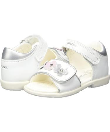 Geox Baby Girls B Verred D Sandals - Size 5 UK, White - Buy Online on GoSupps.com
