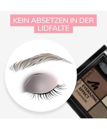 Buy Manhattan Eyemazing Effect Eyeshadow Palette - 4 Shimmering Shades for Smokey Eyes - Brownie Break 95R (3 x 5g) - International Shipping Available - Buy Online on GoSupps.com