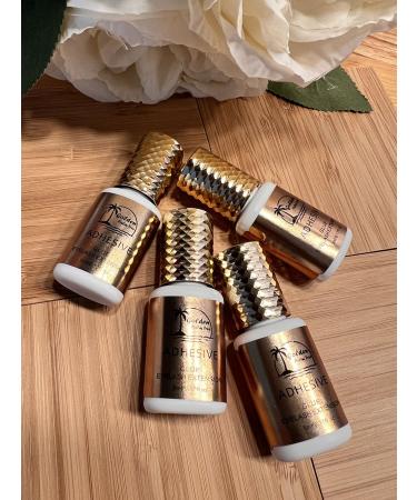 Pro Eyelash Extension Glue - 0.3 Sec Drying 5ml Golden Palm Tree Lash Adhesive for Professionals - Buy Online on GoSupps.com