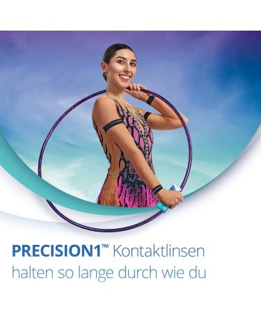 Buy PRECISION1 Daily Soft Contact Lenses - 30 pcs BC 8.3 mm DIA 14.2 mm -6.00 Diopters - International Shipping Available - Buy Online on GoSupps.com