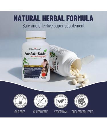 Wins Town Prostate Pills Saw Palmetto Prostate Health Supplements for Men Support Hair Health Urinary Tract & Bladder Control 60 Tablets - Buy Online on GoSupps.com