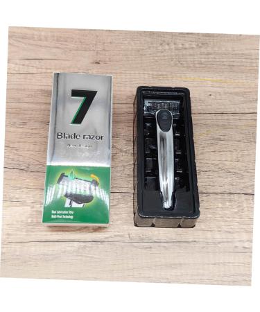 Professional Stainless Steel Men's Safety Razor Set - Short Handled Butterfly Open Beard & Eyebrow Trimmer for Precision Grooming - Buy Online on GoSupps.com