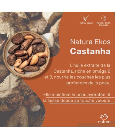 Natura Ekos Castanha Foot Cream - 100% Vegan Nourishing Moisturizer for Dry Rough & Cracked Feet - 75g - Buy Online on GoSupps.com
