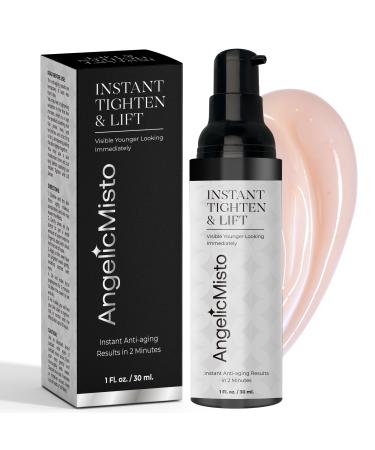 Instant Eye and Face Lift Cream: Rapid Under Eye Bags Wrinkle Smile Lines Forehead Lines Remover - Temporary Firming & Tightening Treatment in 2 Minutes for Women and Men - 1 FL OZ / 30mL 1 Ounce (Pack of 1) Black