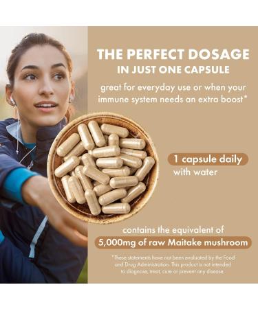PURE ESSENCE LABS MyPure Maitake Mushroom Powder Supplement - Immune Support & Stress Relief for Energy Boost - 1 Month Supply - Buy Online on GoSupps.com