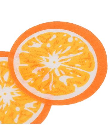 Orange Face Mask Sheets - 10pcs Pure Cotton DIY Extra Coverage Boost Absorption for Radiant Skin - Buy Online on GoSupps.com