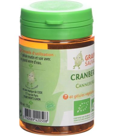Wild Cranberry Seed Organic Pill Box 40 Capsules - Buy Online on GoSupps.com
