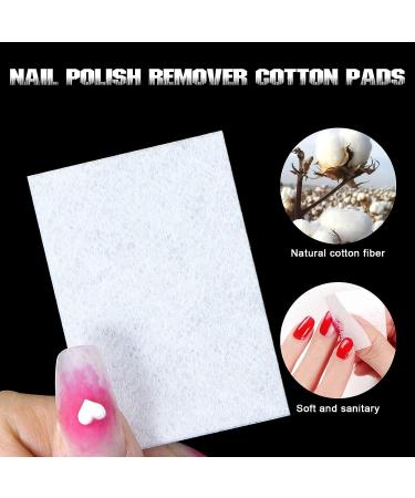 Sularpek 650 Pcs Nail Wipes Cotton Pads for Gel Polish Removal with Cuticle Pusher - Lint Free Nail Art Polish Remover - Buy Online on GoSupps.com