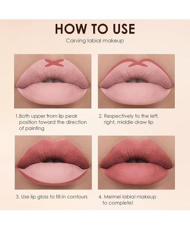 UCANBE 3PCS Liquid Lipstick + 3PCS Lip Liner Set D - Waterproof Velvet Matte Makeup for Long-Lasting Full Lips Gloss - Women's Gift - Buy Online on GoSupps.com