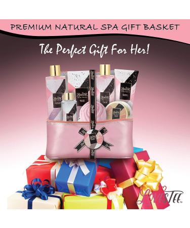 Black Vanilla Bath & Body Spa Gift Basket for Women - Perfect for Father's Day, Christmas, Valentine's Day, Mother's Day & Birthday - Includes Bubble Bath, Shower Gel, Shampoo, Body Scrub & More - Buy Online on GoSupps.com