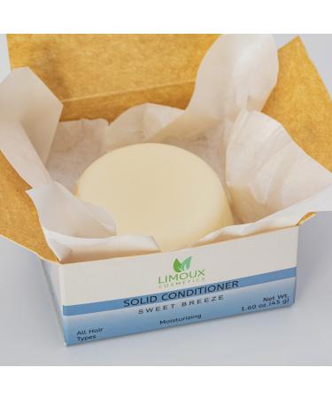 Solid conditioner Bar - All hair types - Moisturizing brightening and softening - 1.60 oz - Paraben Free SLS free Cruelty free Vegan Eco Friendly Zero waste up to 40 uses Mango Passion Fruit Bergamot